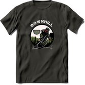 Downhill T-Shirt | Mountainbike Fiets Kleding | Dames / Heren / Unisex MTB shirt | Grappig Verjaardag Cadeau | Maat S