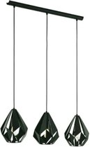 Eglo hanglamp Carlton 5 zwart 3xE27 60W- Luxe design