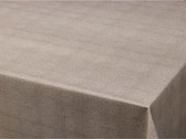 Tafelzeil/tafelkleed gemeleerd taupe look 140 x 300 cm - Tuintafelkleed