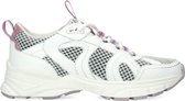 Sacha - Dames - Witte marathon sneakers met lila details - Maat 42