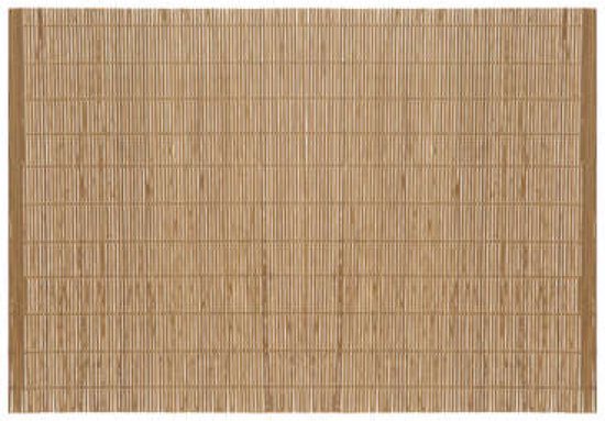 Secret de Gourmet Tafel placemat - naturel bamboe - 45 x 30 cm - Tafel onderleggers