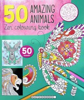 Kleurboek voor volwassenen 50 kleurplaten mandala amazing animals