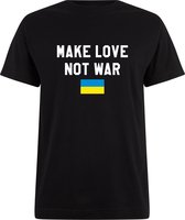 T shirt Ukraine Make Love Not War avec drapeau | Ukraine |Chemise avec drapeau ukrainien