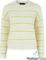 Pieces Trui Pcgina Ls O-neck Knit 17110969 Butterfly/buttercream Dames Maat - XS