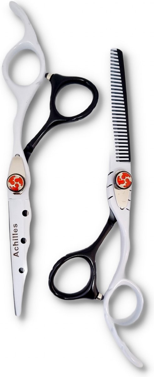 Achilles® Professionele Kappersschaar Set 6 Inch – Knipschaar & Uitdunschaar - Coupeschaar