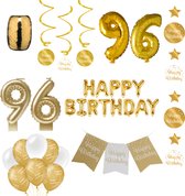 96 jaar Verjaardag Versiering pakket Gold