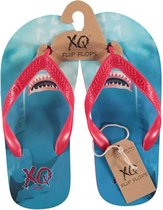 XQ Footwear - Slippers - Haai - Blauw - Rood - Jongens - Maat 25/26