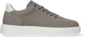 Manfield - Homme - Baskets en cuir taupe - Taille 45