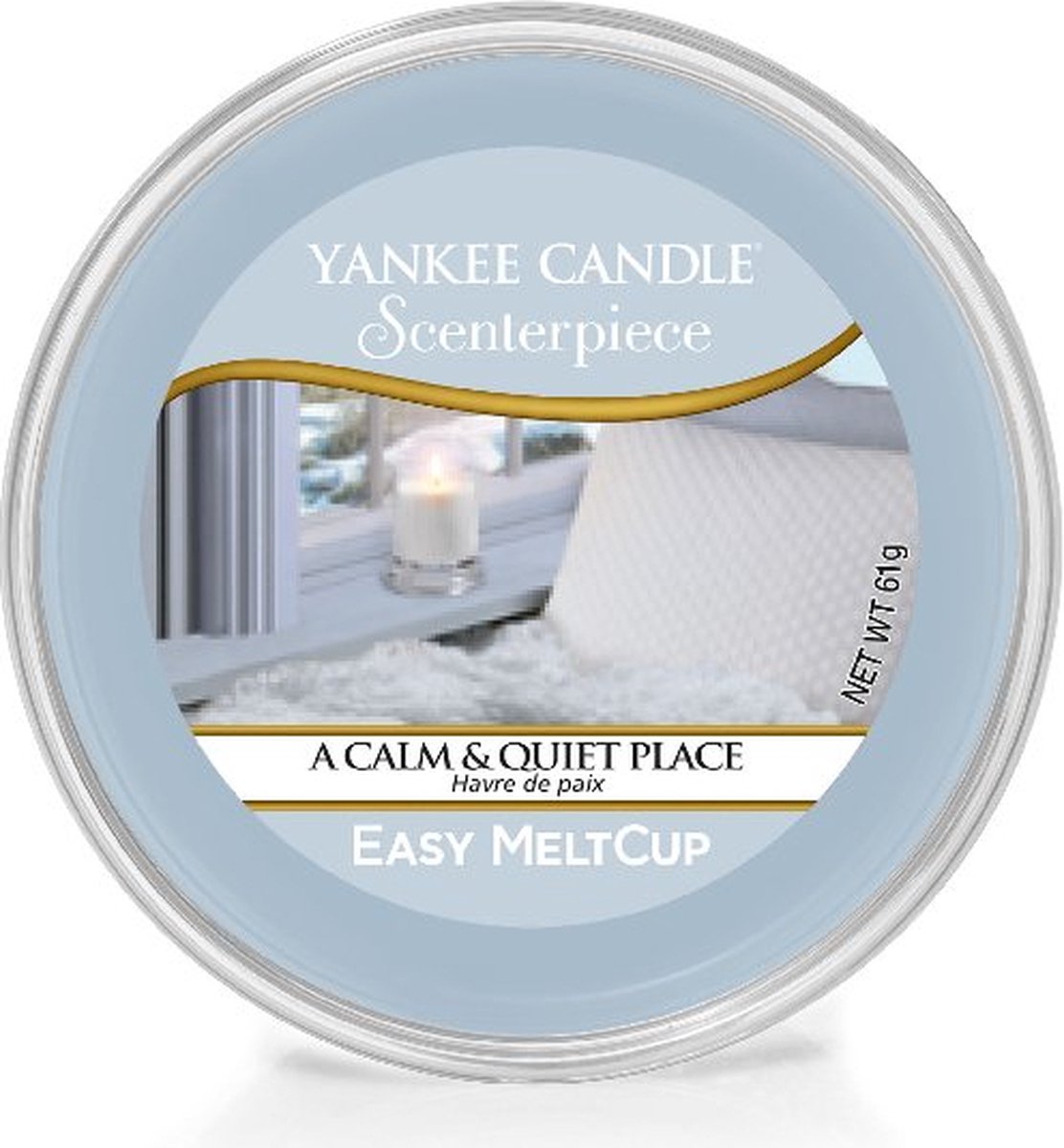 Yankee Candle - A Calm & Quiet Place Scenterpiece Easy MeltCup ( klidné a tiché místo ) - Vonný vosk do aromalampy - 61.0g