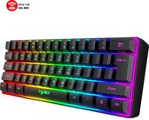 HXSJ L500 RGB Membraan Draadloze gaming toetsenbord - Dubbele modus (Bluetooth / 2.4G) - 61keys - Qwerty
