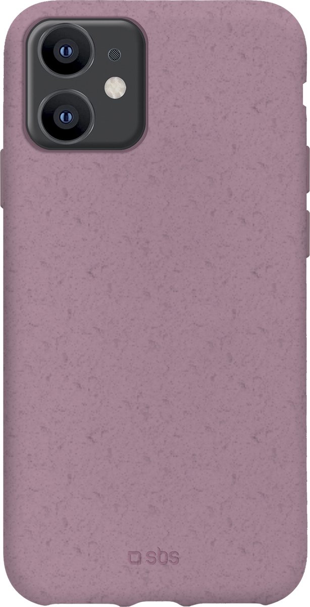 Apple iPhone 12 Hoesje - SBS - Eco Cover Serie - Eco Friendly Backcover - Roze - Hoesje Geschikt Voor Apple iPhone 12