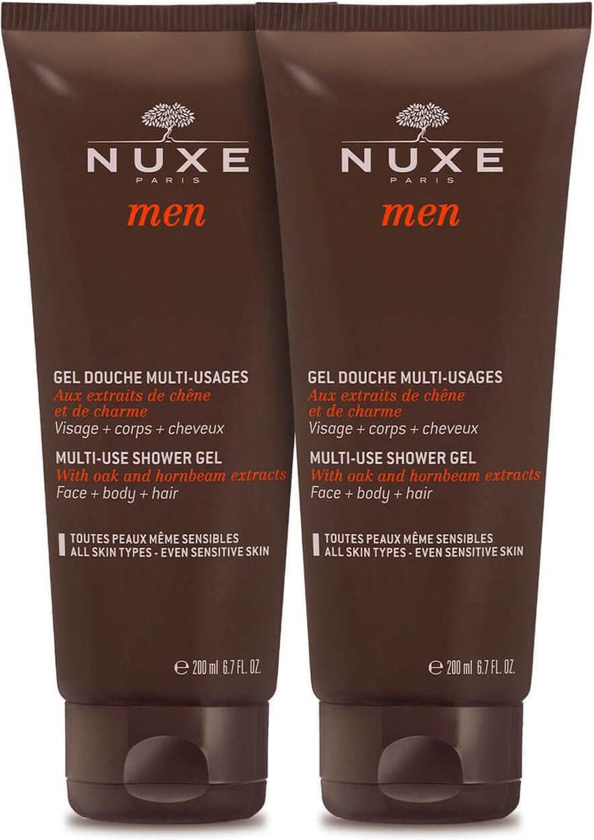 Goedkoopste Nuxe Men Multi-Use Shower Gel Duo Pack - 2 x 200 ml