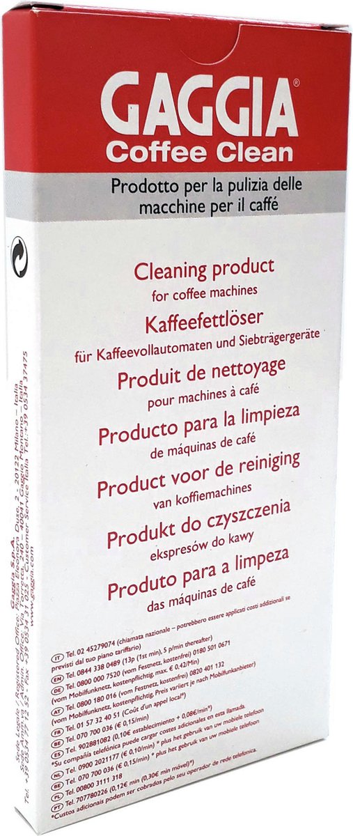 Gaggia Reinigingstabletten RI9125/60 10 stuks