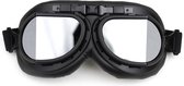 CRG Zwarte pilotenbril | Zilver reflectie glas