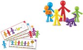 Learning Resources - Familie - Figuren 72 stuks + Opdrachtkaarten - Kleurrijk - Mensenfamilie