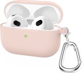 Mobigear - Hoesje geschikt voor Apple AirPods 3 Hoesje Flexibel Siliconen | Mobigear Classic - Light Pink | Roze