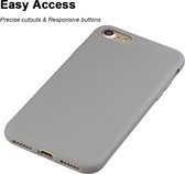 Mobigear Hoesje geschikt voor Apple iPhone SE (2020) Telefoonhoesje Flexibel TPU | Mobigear Color Backcover | iPhone SE (2020) Case | Back Cover - Grijs