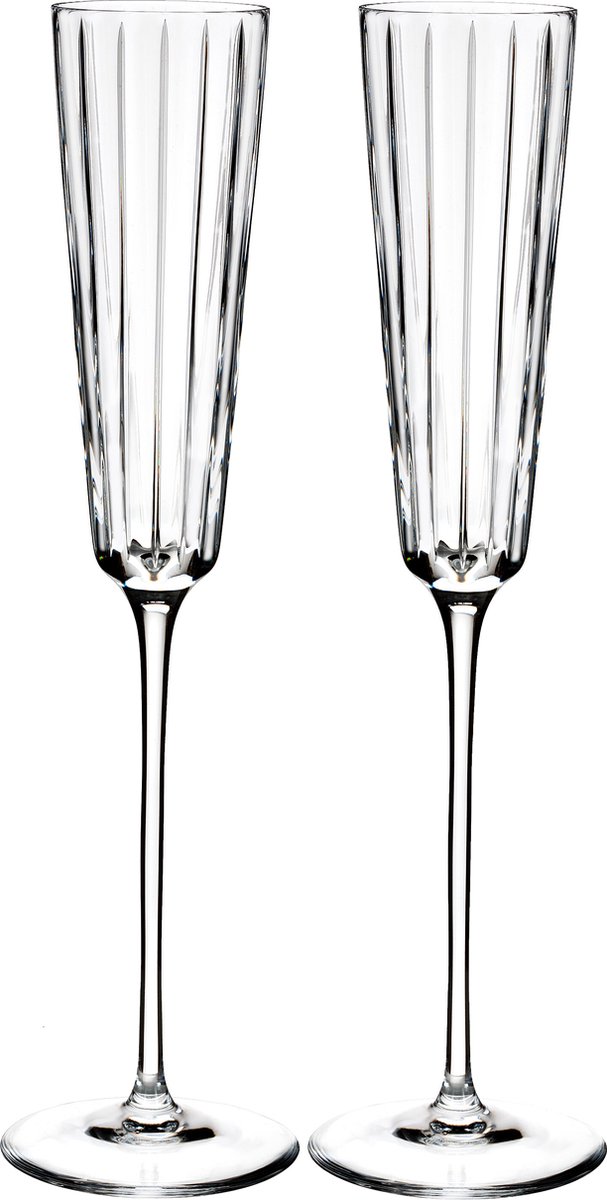 ROGASKA 1665 - AVENUE Champagneglas Kristal - Set van 2