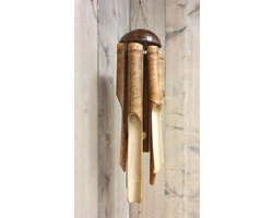 Bamboe windgong gong-  groot-120 cm-duurzaam windorgel 50 cm  6 buizen