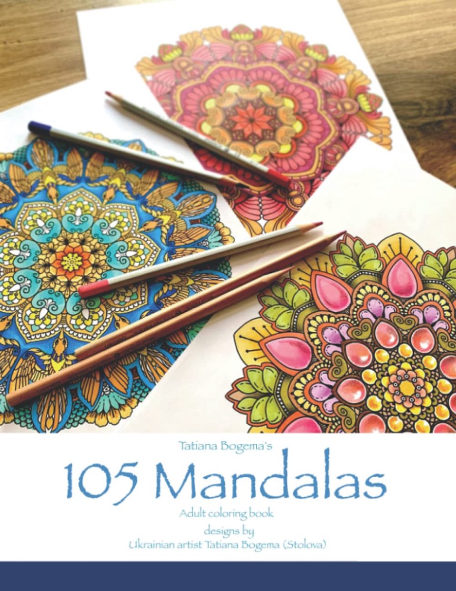 105 Mandalas Coloring Book - Tatiana Bogema - Kleurboek voor volwassenen