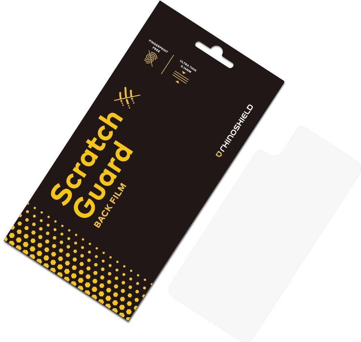 Rhinoshield Screenprotector geschikt voor Apple iPhone XS Max | Rhinoshield Scratch Guard Back Protector Folie - Case Friendly