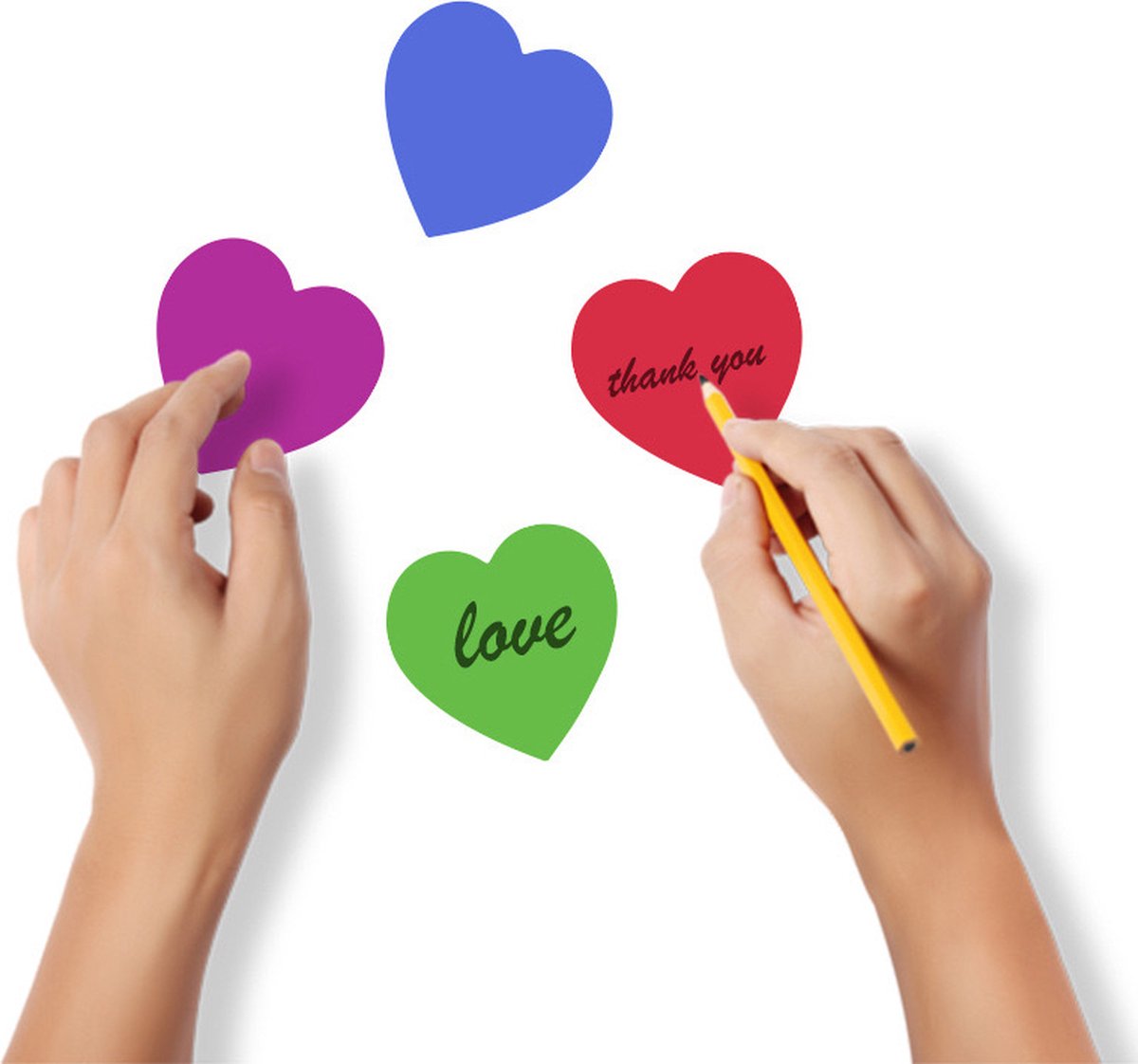 stickerrol - 500 stickers hartjes - beloningsstickers - stickers kinderen - sluitstickers hartje - cadeaustickers - Valentijn — afbeelding 3