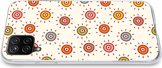 Coque Samsung Galaxy A12 - Motifs - Soleil - Pois - Fille - Kids - Enfants - Coque de téléphone en Siliconen