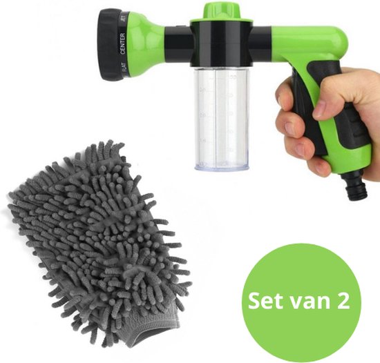 TAKPART Tuinslang Schuimpistool – Met 8 Sproeistanden, 100 Ml Reservoir, Voor Auto Wassen En Tuinieren