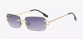 Heren zonnebrillen - Gold Gray Blue - Dames zonnebrillen - Sunglasses - Luxe design - U400 protection - HD