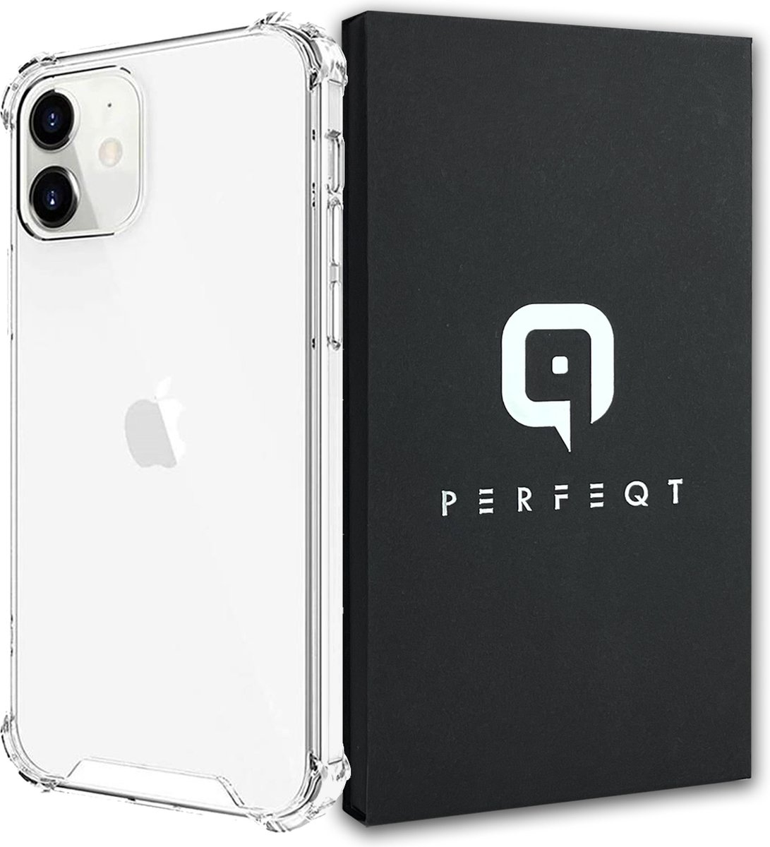 Perfeqt geschikt voor iPhone 12 mini Transparant Shockproof Doorzichtig Siliconen Clear hoesje