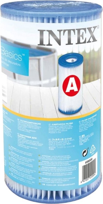 WAYS - Maintenance de la piscine - 2x Pompe de Chauffage et de filtration de piscine 2271 L/h & 6 Filtres Type A & Brosse à récurer WAYS