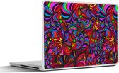 Laptop sticker - 15.6 inch - Patroon - Jungle - Abstract - 36x27,5cm - Laptopstickers - Laptop skin - Cover