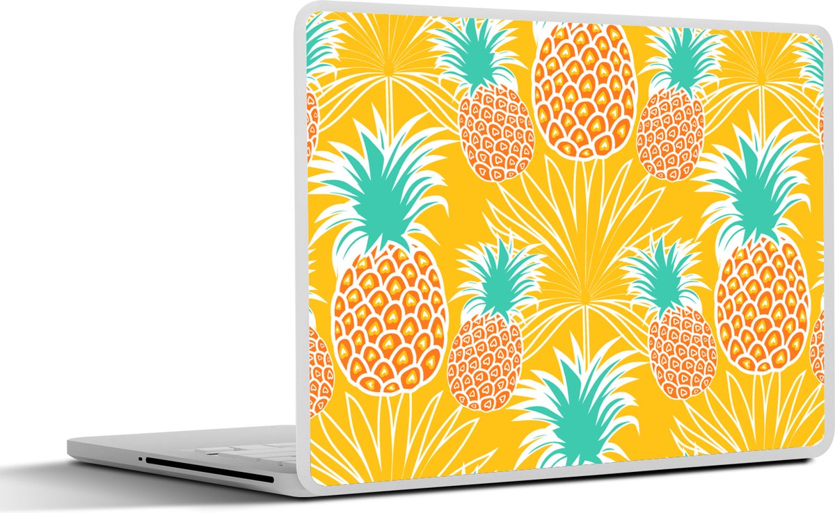 Laptop sticker - 10.1 inch - Jungle - Ananas - Fruit - Design - 25x18cm - Laptopstickers - Laptop skin - Cover
