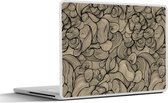 Laptop sticker - 15.6 inch - Abstract - Lijn - Patronen - 36x27,5cm - Laptopstickers - Laptop skin - Cover