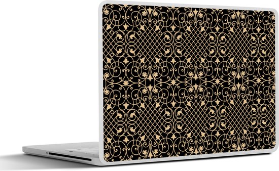 Autocollant pour ordinateur portable - 13,3 pouces - Motif - Abstrait - Or - Années 1920