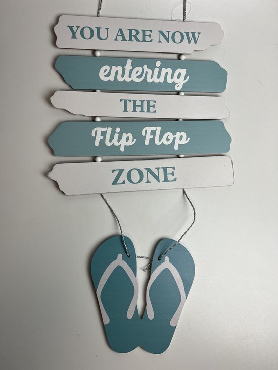 Tuinbord “Flip flop zone”