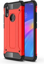 Mobigear Hoesje geschikt voor Xiaomi Redmi 7 Telefoonhoesje Hardcase | Mobigear Outdoor Backcover Shockproof | Schokbestendig Redmi 7 Telefoonhoesje | Anti Shock Proof - Rood
