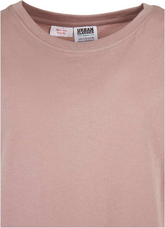 Urban Classics - Organic Extended Shoulder Kinder T-shirt - Kids - Roze
