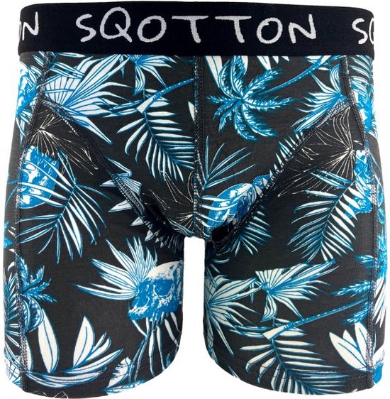 Caleçon - SQOTTON® - Jungle - Anthracite - Taille XL