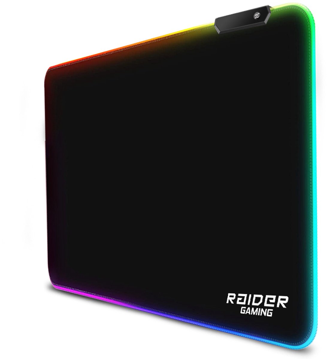 RAIDER MP3 Ultra Gaming RGB Muismat - 320 x 270 mm - Anti-slip - Zwart