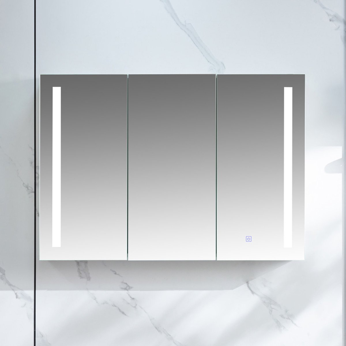 Vtw Living - Spiegelkast met Verlichting - Badkamermeubel - 120 cm