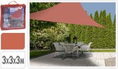 Oneiro’s Luxe Schaduwdoek driehoek 3x3x3m - terra – zomer – tuin – wonen – tuininrichting – schaduwdoeken – zonwering - schaduwdoek