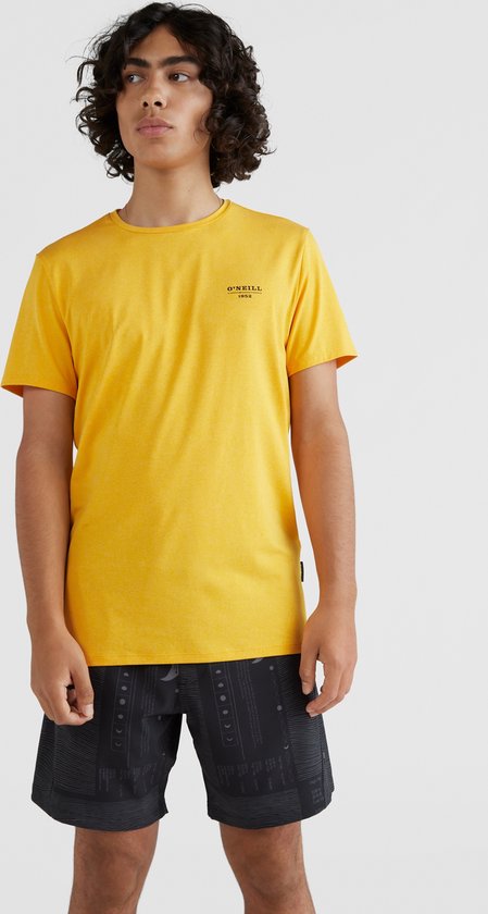 O'Neill T-Shirt Men LUNA O'NEILL HYBRID Old Gold Sportshirt S - Old Gold 87% Polyester, 13% Elastane