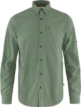Fjällräven Abisko Hike Shirt LS - Patina green - Outdoor Kleding - Fleeces en Truien - Overhemd lange mouw