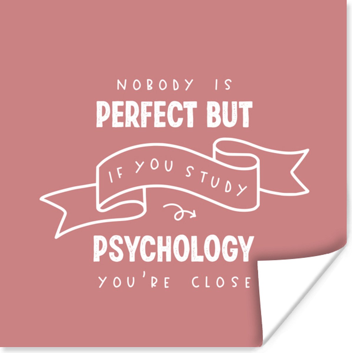 Poster Psychology - Quotes - Student - 30x30 cm