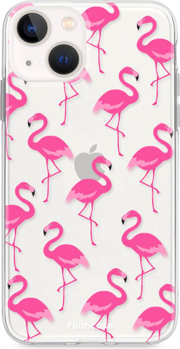 iPhone 13 Mini hoesje TPU Soft Case - Back Cover - Flamingo
