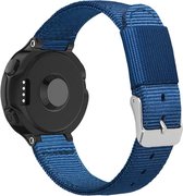Nylon gesp bandje geschikt voor Garmin Forerunner 735xt / 235 / 230 / 220 / 630 / 620 - Geweven horlogeband - Polsband - Blauw