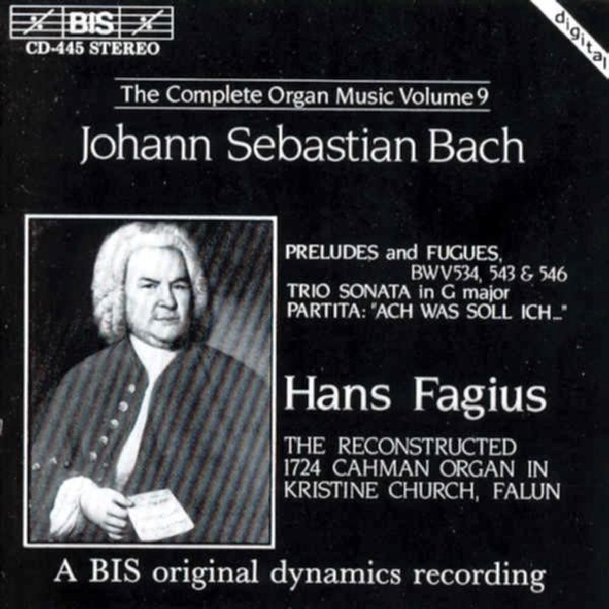 Hans Fagius - J.S. Bach: The Complete Organ Music Vol 9 (CD)