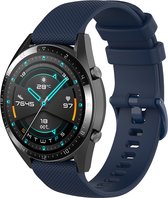 YONO Siliconen Sport Bandje 22mm - Horlogebandje geschikt voor Samsung Galaxy Watch 46mm / 3 (45mm) / Gear s3 - Polar Vantage M2 / Grit X - Garmin Vivoactive 4 / Venu 2 - Huawei Watch GT 3 (pro) / 2 - Amazfit GTR - Donkerblauw