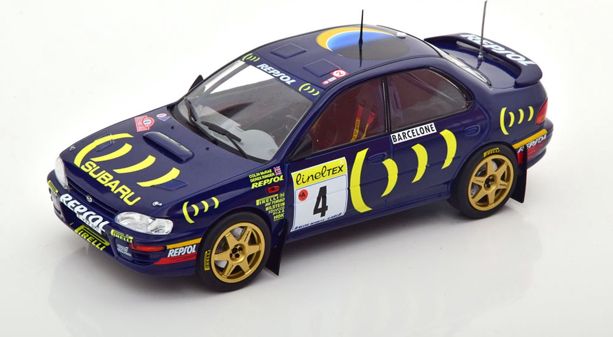 Subaru Impreza 555 No.4, Rally Monte Carlo 1995 McRae/Ringer 1-24 Ixo Models